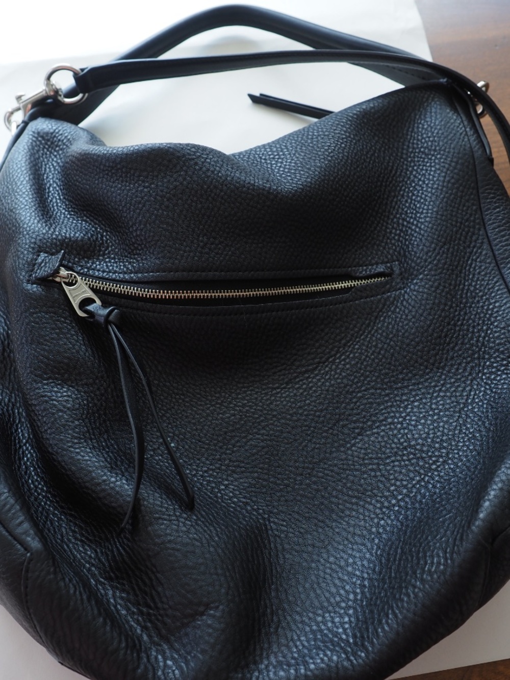 COACH A1420-31623 Bleecker Sullivan Black Pebble Leather Hobo Bag - Picture 3 of 8